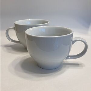 Pottery Barn Great White Large Mug 20oz Oversized Coffee Soup Set Of 2